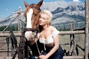 Whitey Snyder, on location for 'River of No Return'