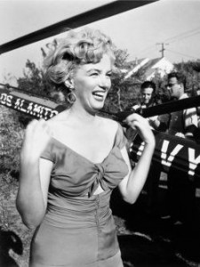Lani Carlson, at the 'My Marilyn' party, 1952