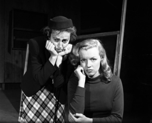 In acting class with Natasha, 1949 (photo by J.R. Eyerman)