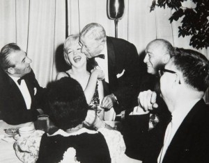 At an American Friends of Hebrew University dinner, 1959