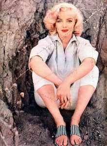Marilyn's neutral palette: photographed by Milton Greene, 1953