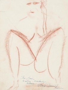 Nude drawing by Marilyn