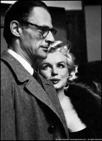 The Millers at a preview of 'Some Like it Hot', 1959