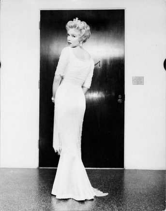 Marilyn in costume for 'The Prince and the Showgirl'