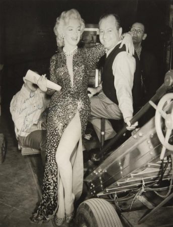 Marilyn on the set of 'Gentlemen Prefer Blondes'.